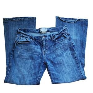 Maurices Jeans Womens Size 11/12 Short Molli Flare Blue Denim Medium Wash